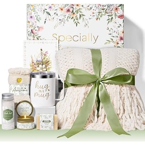 Self Care Gifts for Women Get Well Soon Gifts, Mothers Day Birthday Gifts for Women Care Package, Sympathy Gift Baskets Spa Gifts Thinking of You Inspirational Gifts for Mom Her Sister Grandma Friends