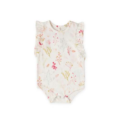 Short Sleeve Flutter One-Piece - Sea Bloom – Pehr
