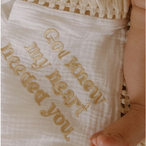 God Knew My Heart Needed You Tassel Swaddle Blanket – OUR HOUSE ABOVE