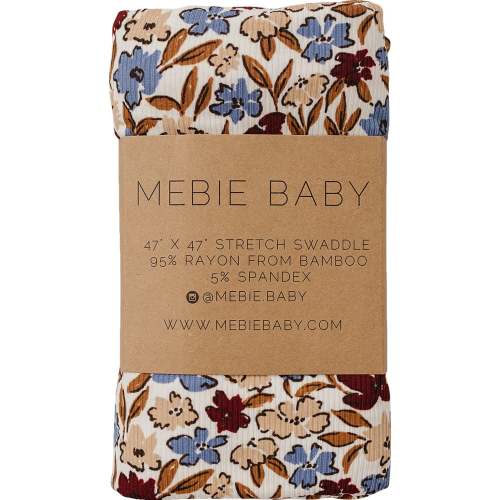 Desert Floral Ribbed Bamboo Stretch Swaddle