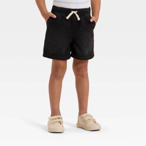 Toddler Boys' Pull-On Denim Shorts - Cat & Jack™ Black