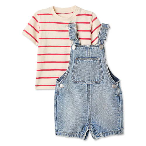 George Baby Boys' Two Piece Short Overall Set - Walmart.ca