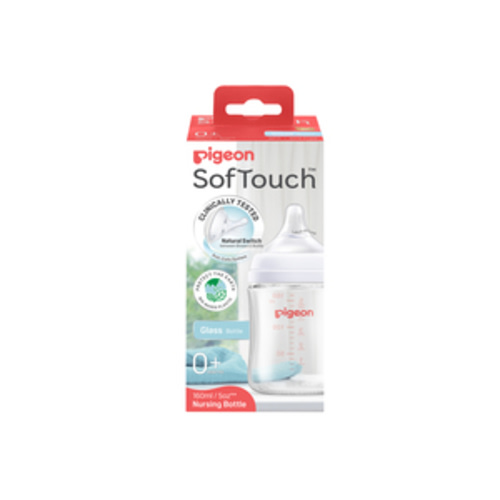 Pigeon SofTouch Glass Bottle 0+ Months 160mL