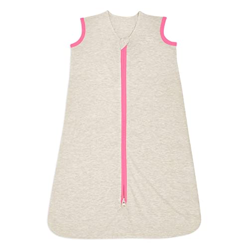 HALO Sleepsack Ideal Temp, Baby Wearable Blanket, TOG 1.0, Oatmeal/Pink, Medium