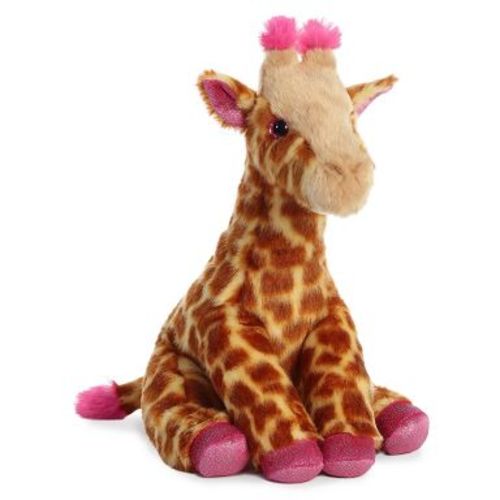 Aurora Medium Giraffe Destination Nation Adventurous Stuffed Animal Pink 12"