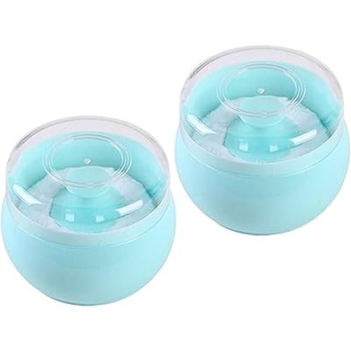 Topwon Baby Powder Puff Kit Blue (2 Packed)