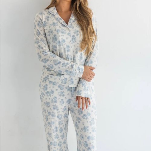Blue Rose Garden Women's Set – In My Jammers