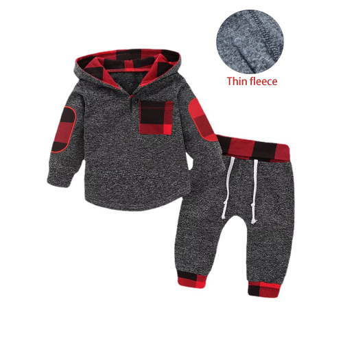 LAPAKIDS Newborn Infant Baby Boy Hoodie Tops Sweatshirt Pants Clothes Outfits Set 6-9 Months