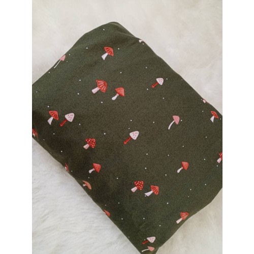 Mushroom Crib Sheet, Mushroom Nursery Bed Sheet, Woodland Boho Crib Sheet, Green Mushroom Toddler Sheet - Etsy