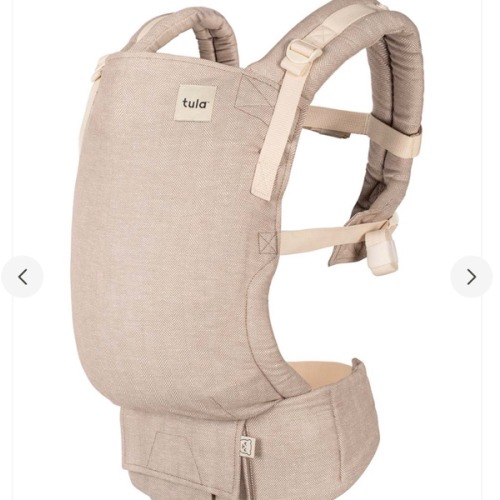 Linen Ergonomic Baby Carrier - Free-To-Grow Sand Tan – Baby Tula US