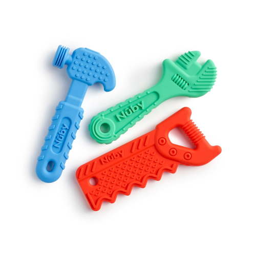 Nuby 3pk Silicone Tool Teethers