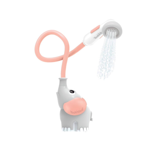 Yookidoo Baby Bath Shower Head - Elephant Bath Toy and Trunk Spout Rinser - for Newborn Babies in Tub Or Sink (Pink)