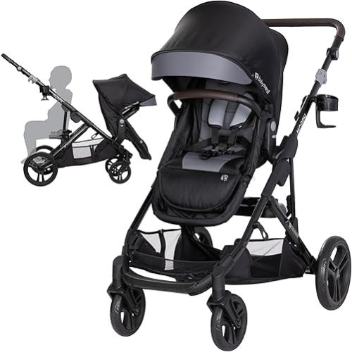 Baby Trend Morph Single to Double Modular Stroller, Dash Black