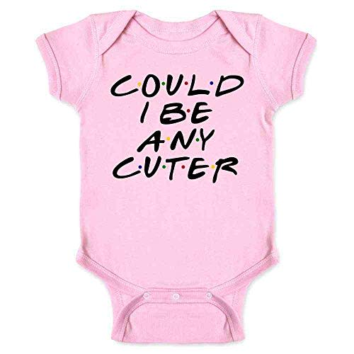 Funny 90s TV Show Graphic Infant Bodysuit for Baby Cuties Pink 6M | Infant Baby Boy Girl Bodysuit
