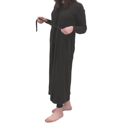 monica + andy Women's Organic Waffle Lounge Robe