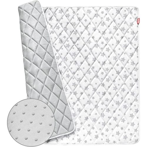 Baby Play Mats for Floor, Thick Cushioned Baby Crawling Mat for Indoor Outdoor, Non-Slip Kids Playmat for Tummy Time Activity, 43" X 43"