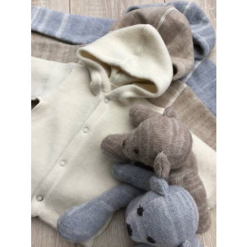 Organic Merino Wool Baby Hoodie