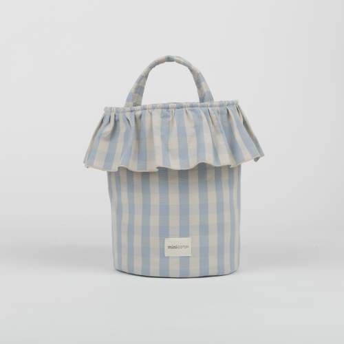 Basket Vichy - Blue + Sand · Minicoton