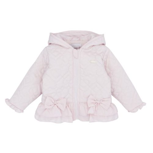 Amore Pink Bow Coat (fleece Lined) - Trendy Tots Baby Boutique