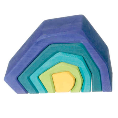 Earth Element Stacking Toy (Grimm's): The Wooden Wagon