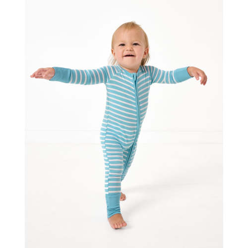 Dockside Stripe Zippy | Little Sleepies, 0-3 MO