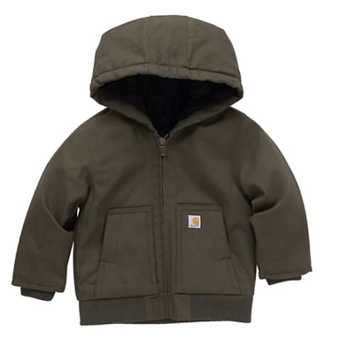 Carhartt Baby Boys' Full-Zip Insulated Hooded Canvas Jacket Infant at Tractor Supply Co