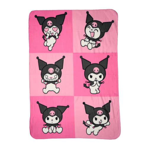 Northwest Sanrio Kuromi Pink Fleece Silky Touch Throw Blanket 45" x 60"