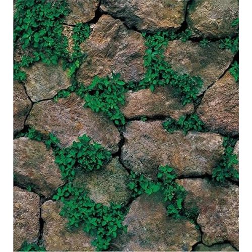 Yancorp 32.8ft Self-Adhesive Peel and Stick Wallpaper Stone Brick Green Wallpaper Contact Paper Fireplace Kitchen Backsplash (18"x394")