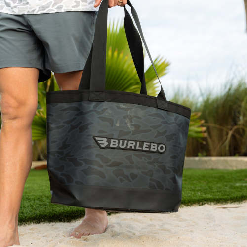 Waterproof Tote - Black Camo – BURLEBO