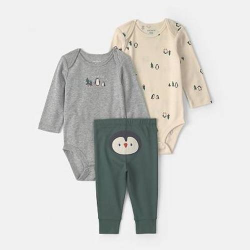 Baby Boy Carter's 3-Piece Long-Sleeve Bodysuit & Pants Set