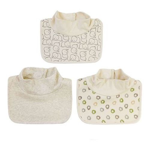 Baby Treasures 3 Pack Mock Neck Bibs