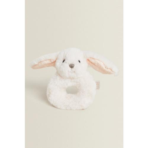 RABBIT BABY RATTLE PLUSH TOY