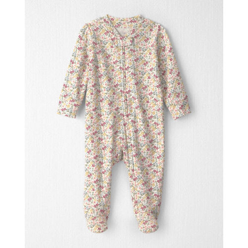 Baby Girl Organic Cotton Sleep & Play Pajamas in Floral - Little Planet | Carter's