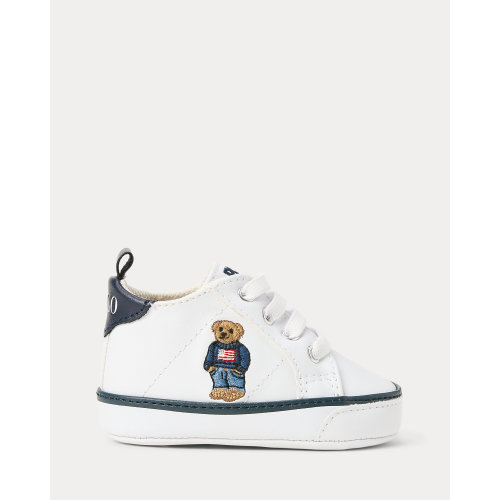 Quilton Polo Bear Faux-Leather Sneaker for Baby Boys | Ralph Lauren