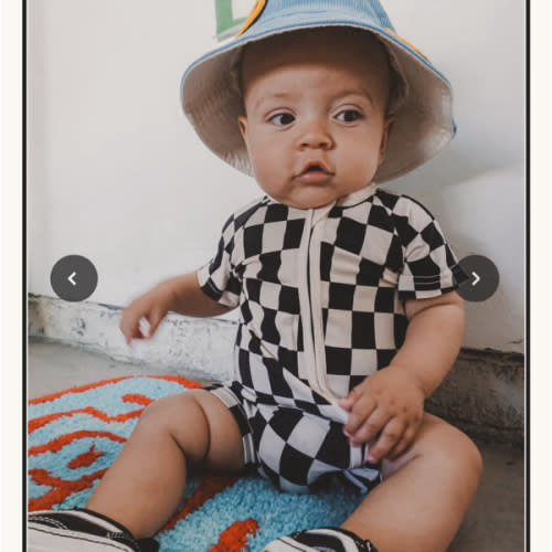 Checker Shorties Black