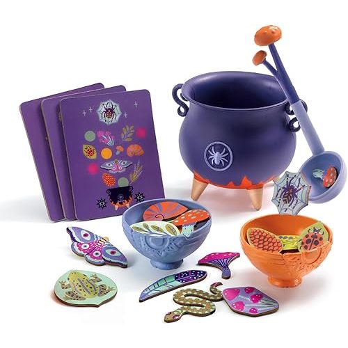 DJECO - Witch Soup & Magic Potion Toy Kit - Imaginative Play - Immersive Play Experience - Encourages Creativity,, Safe Paints Choice