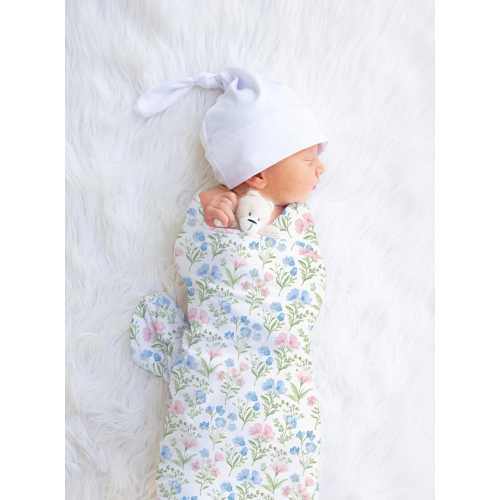Grand Millennial Floral Baby Blanket, Newborn Keepsake, Baby Girl Gift, Floral Blanket, Coquette Blanket, Chinoiserie, Hospital Blanket