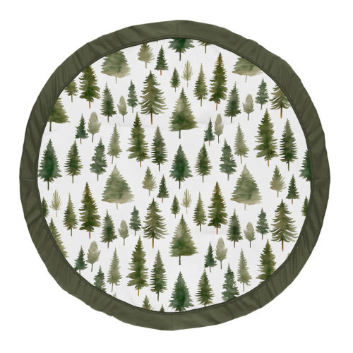 Sweet Jojo Designs Woodland Pine Tree Baby Play Mat | Wayfair