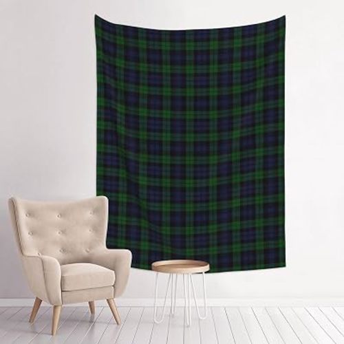 CHLGEAR Black Watch Tartan Plaid Tapestry Wall Art Hanging Poster Banner for Living Room Bedroom Dorm Party Decor 29X37 Inch
