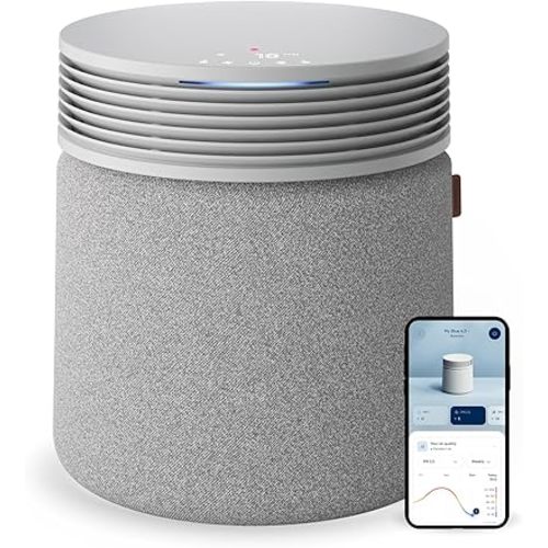 BLUEAIR Air Purifier for Large Rooms & Home - Odor Eliminating Cleans up to 3385 ft², HEPASilent, Smart WiFi, Auto Mode, Doubles as Table, Removes Dust, Smoke, Pet Hair, AHAM Verified, Blue Signature