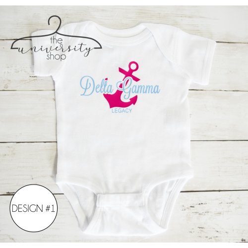 Delta Gamma Legacy Outfit | DG | Sorority Legacy | Greek Legacy | Delta Gamma Legacy | Future Delta Gamma | DG Bodysuit | Sorority Gift