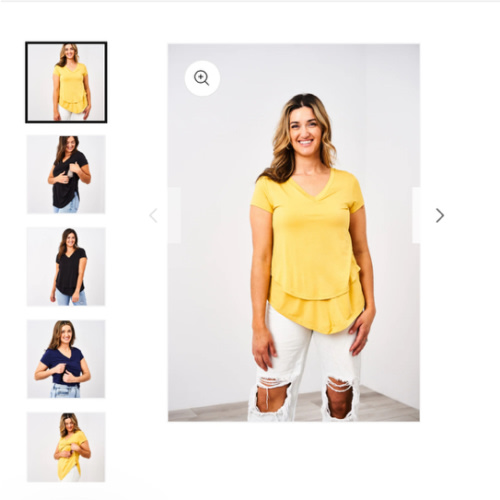 V-Neck Boyfriend Nursing Tee