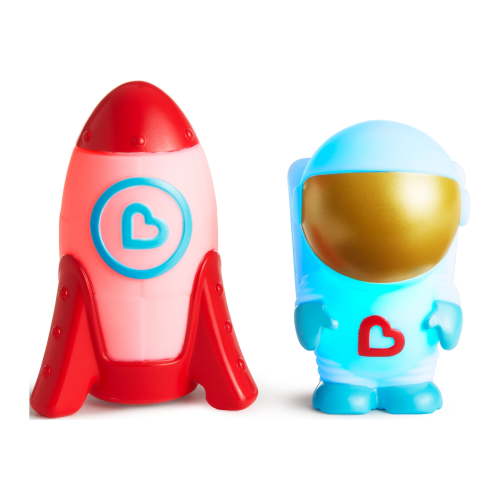 Munchkin® Galaxy Buddies™ Water Safe Light Up Baby and Toddler Bath Toy, Astronaut/Rocket, Unisex