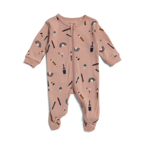 Infant Girls Arts And Crafts Print Footed Coveralls | Clothing | T.J.Maxx