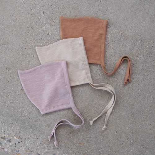 Slub Knit Pixie Bonnet Lightweight 100% Cotton