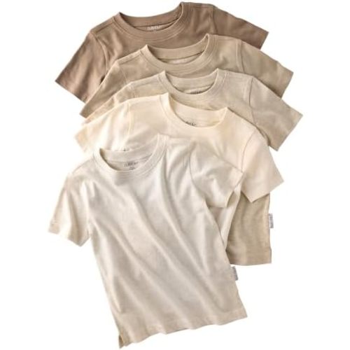 Butterblu Taylor 5-Pack Short Sleeve T-Shirts 100% Organic Cotton