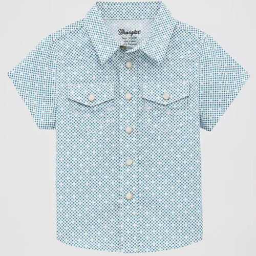 Little Boy Short Sleeve Western Snap Shirt 3-6M | BOYS | Wrangler®