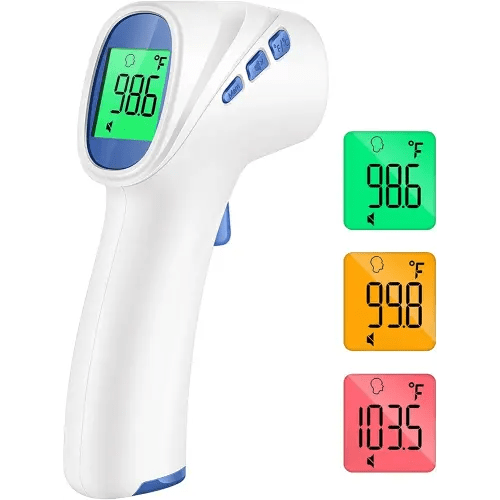 Forehead Thermometer for Adults and Kids, Digital Baby Thermometer with Fever Alarm, Fast Accurate Results, Home Medical & Nurse Essentials