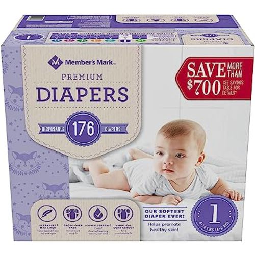 Member's Mark Premium Baby Diapers, Size 1