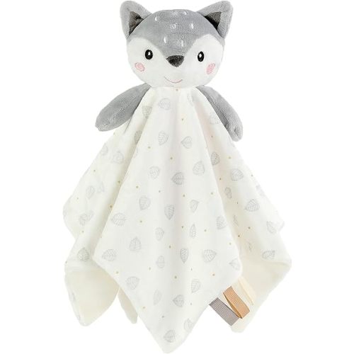 CREVENT Cozy Plush Baby Security Blanket, Loveys for Baby Girls and Boys, Birthday (Deer)